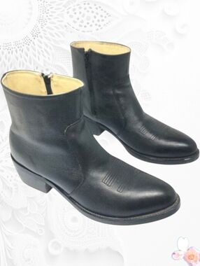 Durango Western Cowboy Boots Leather Size 10.5 EE Wide Men’s Black